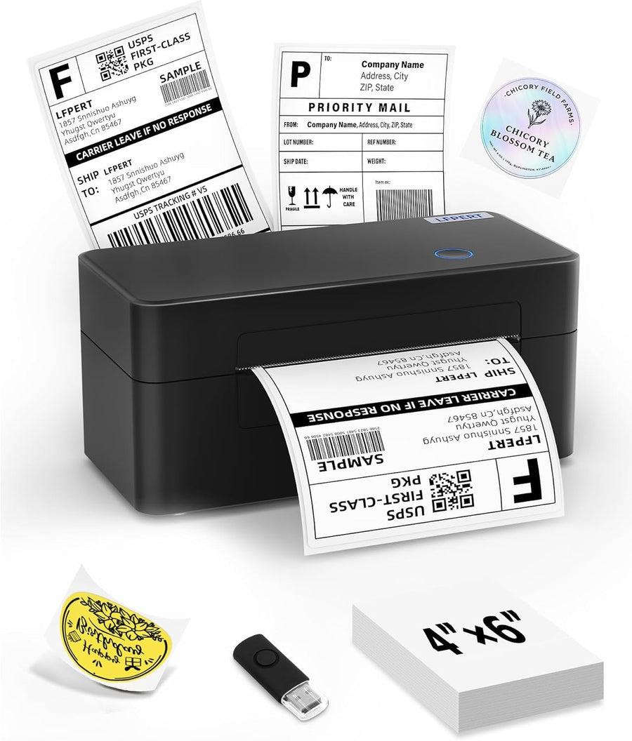 4x6 USB Thermal Label Printer Shipping Barcode