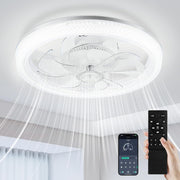 Lightasea 48CM Smart Ceiling Fan with LED Light, 6-Speed, Quiet, Dimmable