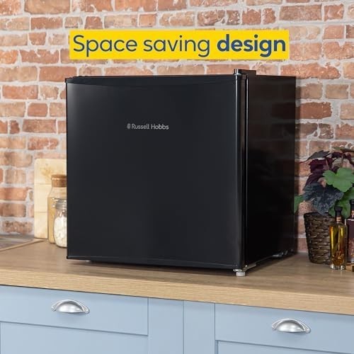31L Mini Freezer Table Top Compact Adjustable Shelf Black Quiet
