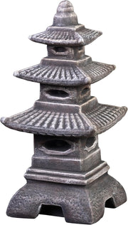 Japanese Stone Pagoda Lantern 46cm Frost Proof Cast Concrete Garden Decor
