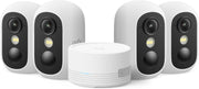 4 Pack Wireless Security Cameras AI Facial Recognition Night Vision