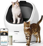 Self Cleaning Cat Litter Box AI Camera App Control Multi Cat Large