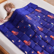 Kids Weighted Blanket 10lbs 40x60 Blue Ocean Soft Cooling Throw