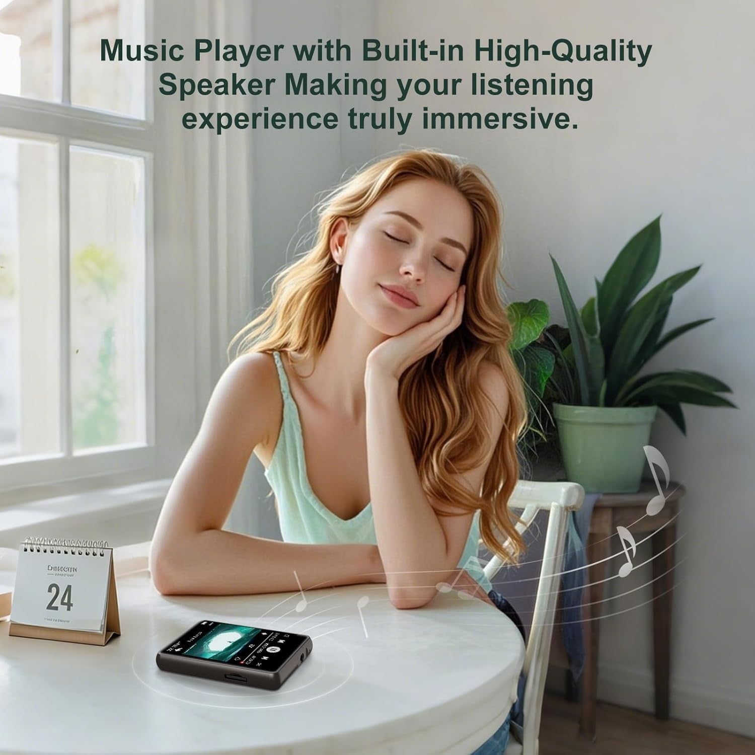 128GB MP3 Player Bluetooth 5.4 2.4" Touchscreen FM HiFi