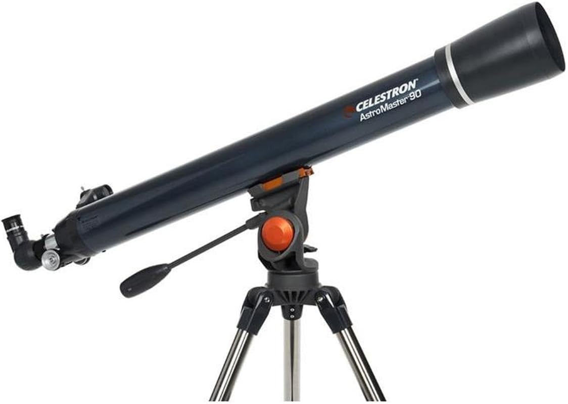 Powerful 90mm Refractor Telescope w/ Tripod, Plossl Eyepieces & StarPointer Find