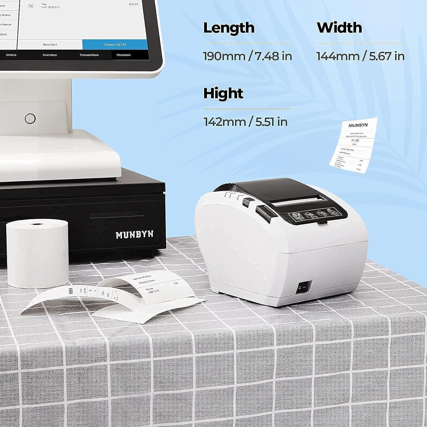 Android Thermal Receipt Printer POS USB/Ethernet/Serial