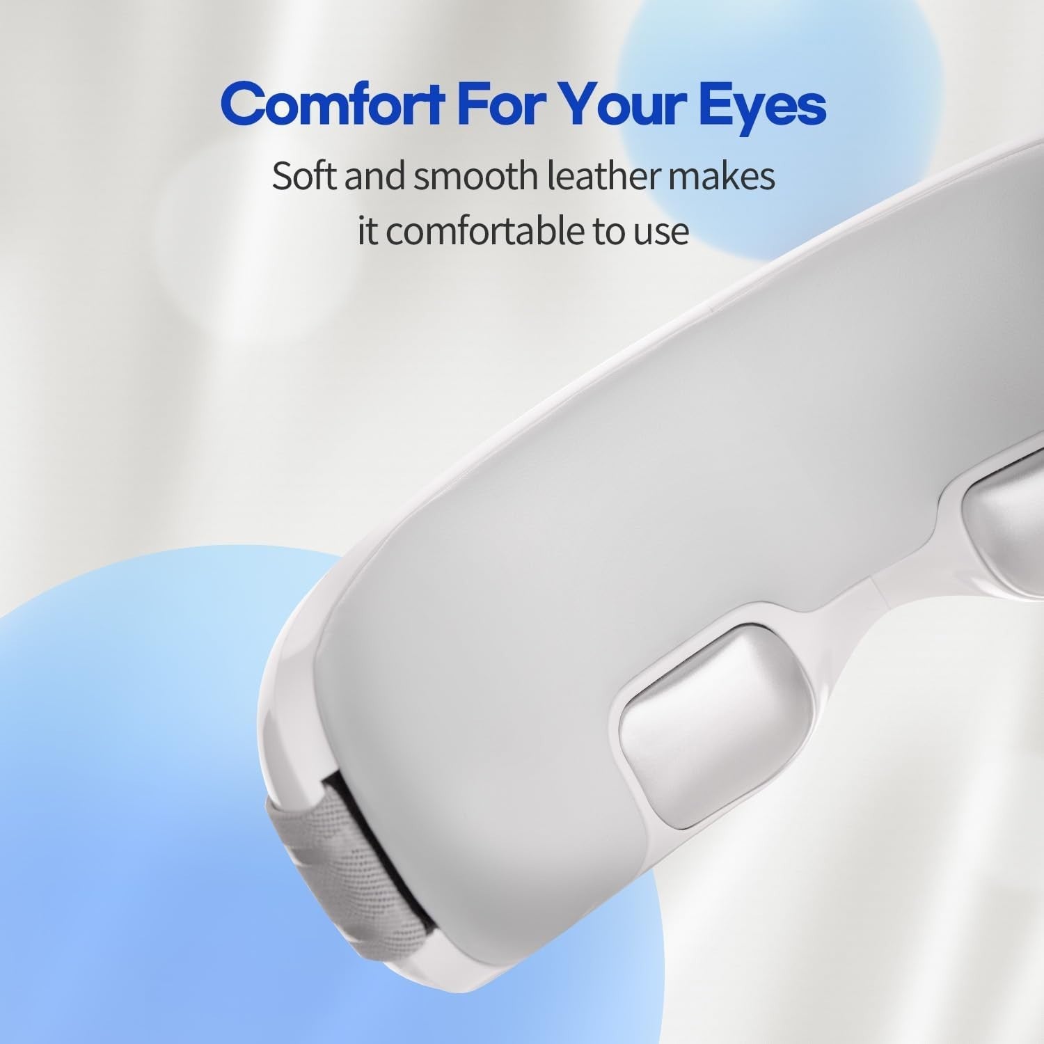 Hot Cold Eye Massager with Air Compression Vibration Bluetooth for Sleep Relief