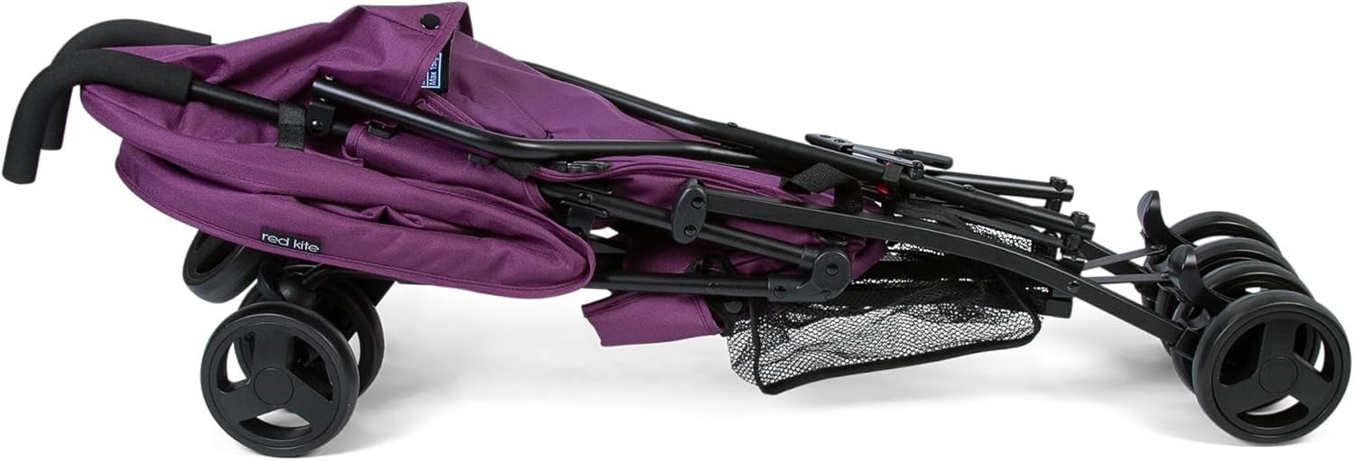 Lightweight Umbrella Stroller Compact Fold Reclining Seat Pushchair Plum