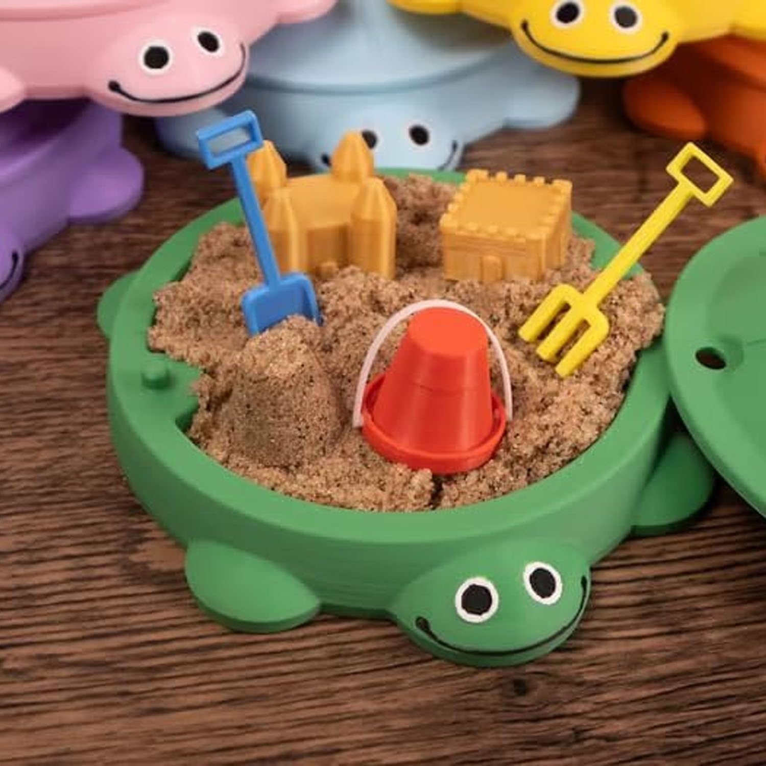 Mini Turtle Sandbox Desk Toy Zen Garden Stress Relief Fidget Set