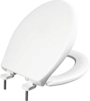 Commercial Round Toilet Seat Heavy-Duty Plastic Soft Close AntiMicrobial