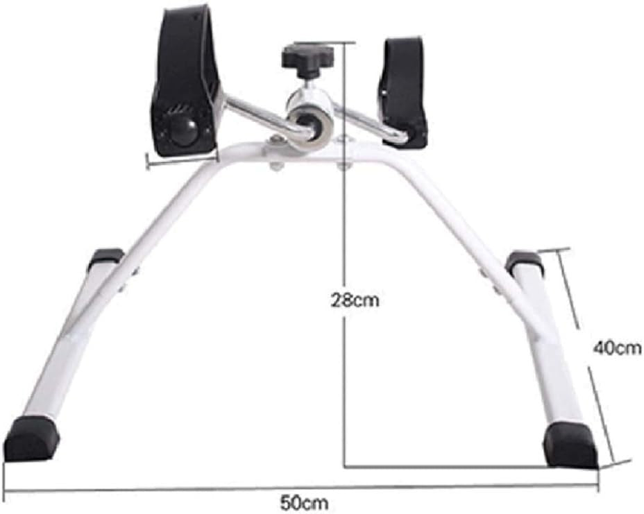 Compact Pedal Exerciser Adjustable Resistance Seated Arm Leg Trainer