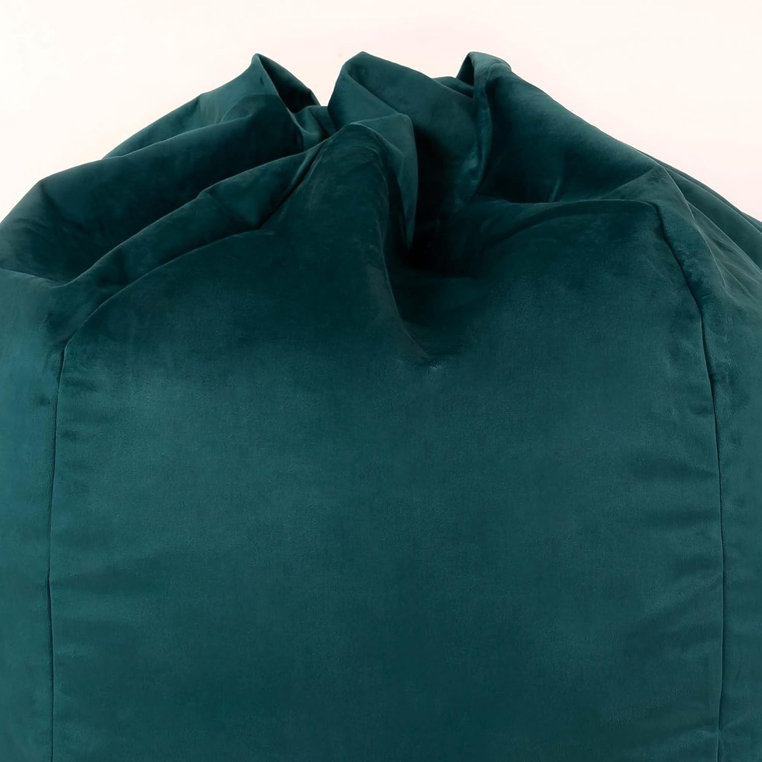 Large Velvet Bean Bag Chair Adult Lounge Seat Filled Teal Green Accent