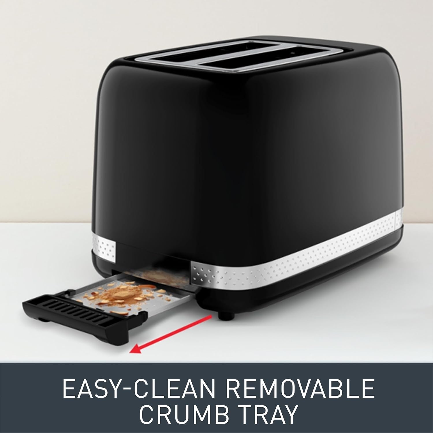 Adjustable 2-Slice Toaster with 7 Browning Levels, High-Lift, Defrost & Reheat