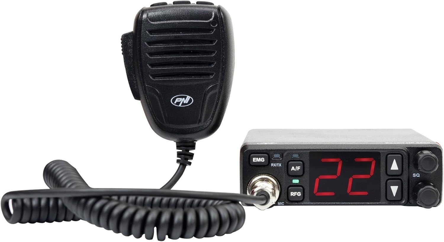 CB Radio Station 4W AM/FM Multi-Band with ASQ, RF Gain & 12V/24V