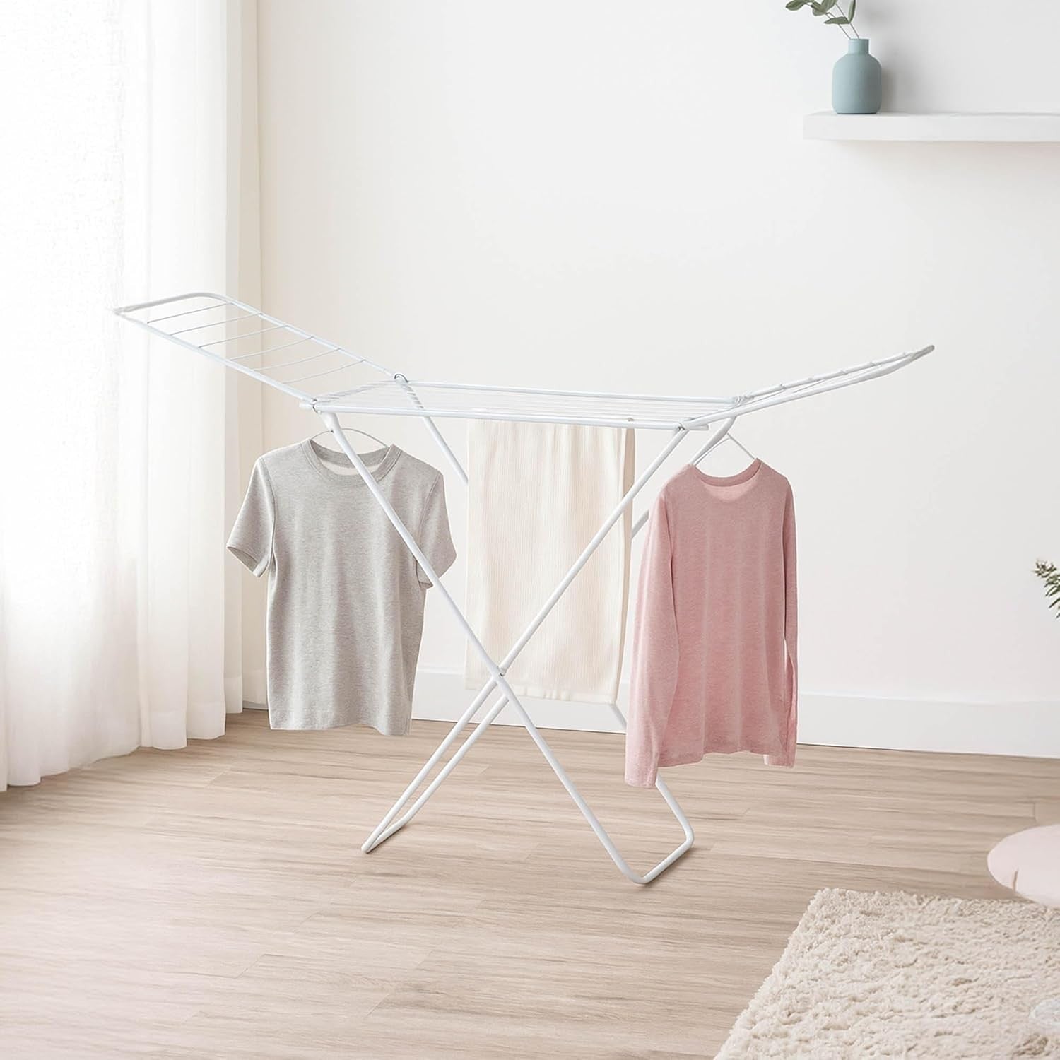 Winged Clothes Airer Folding Drying Rack 18m Large Laundry Indoor Outdoor Stand