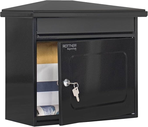 Extra Large Steel Wall Mailbox Lockable A4 Post Box Waterproof Modern Design