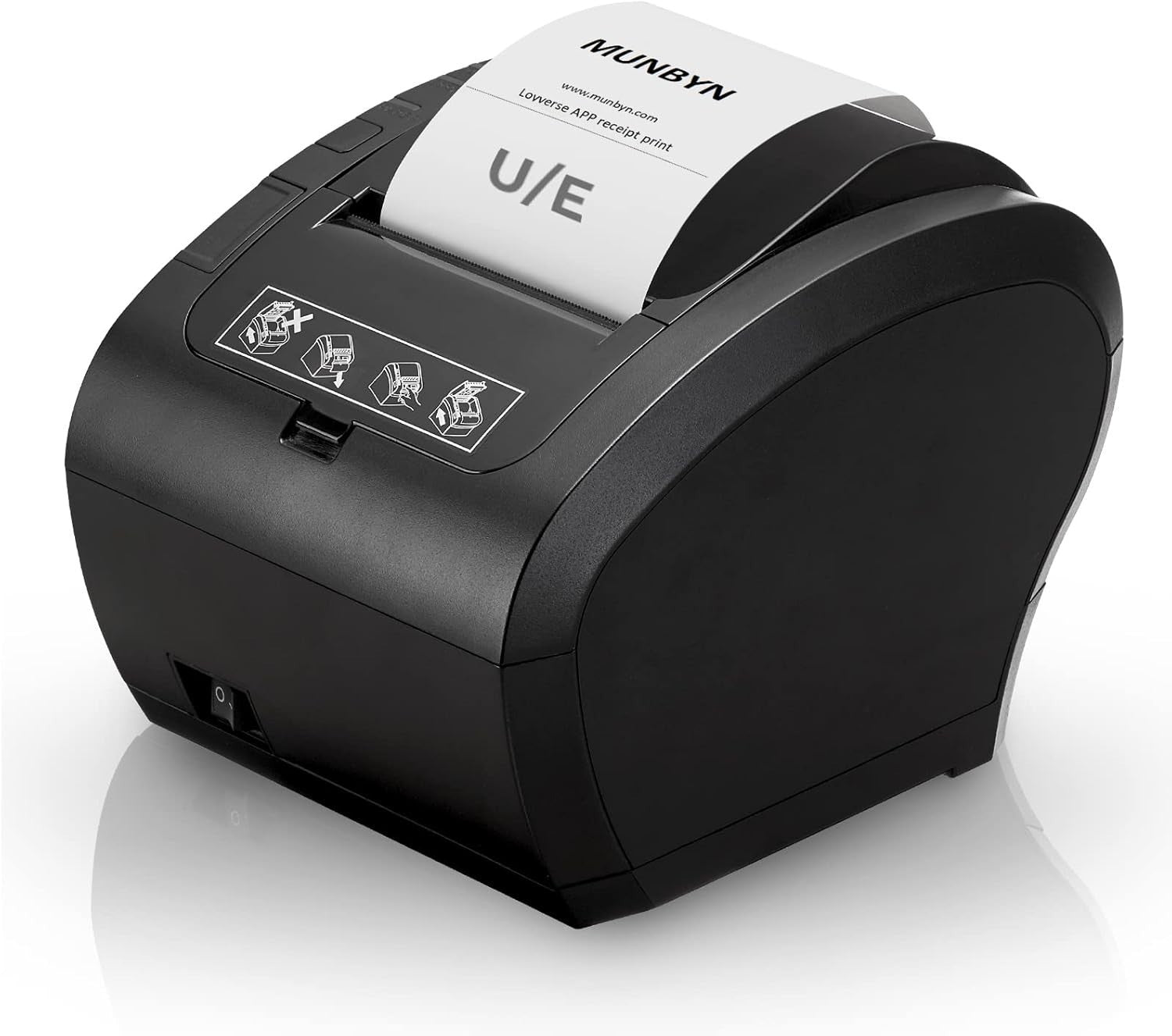Thermal Receipt Printer 80mm Black USB Ethernet Auto Cutter Fast POS