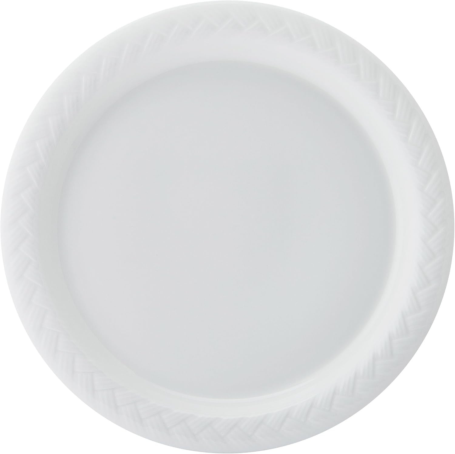 12 Piece Bone China Dinner Set Lightweight Chip Resistant Plates Bowls White