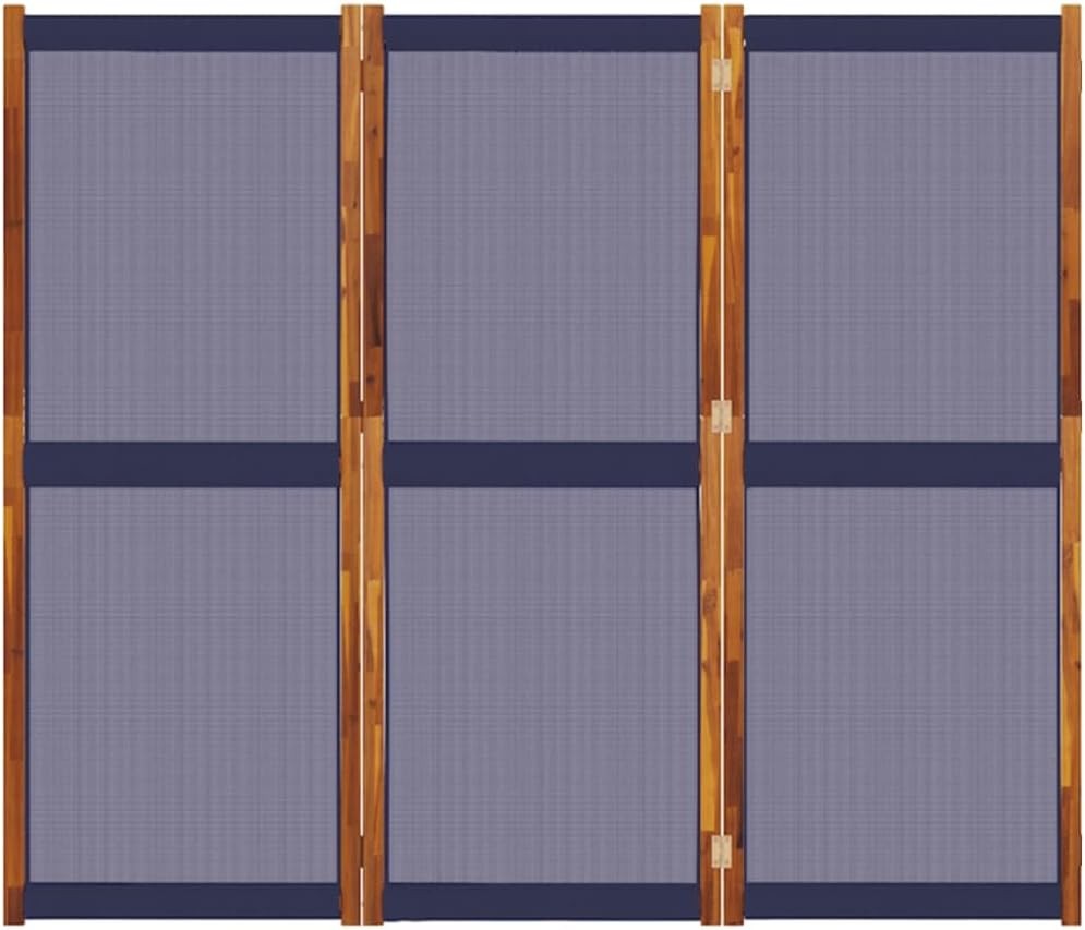 3-Panel Acacia Wood Folding Room Divider Privacy Screen 210x180cm Indoor Outdoor