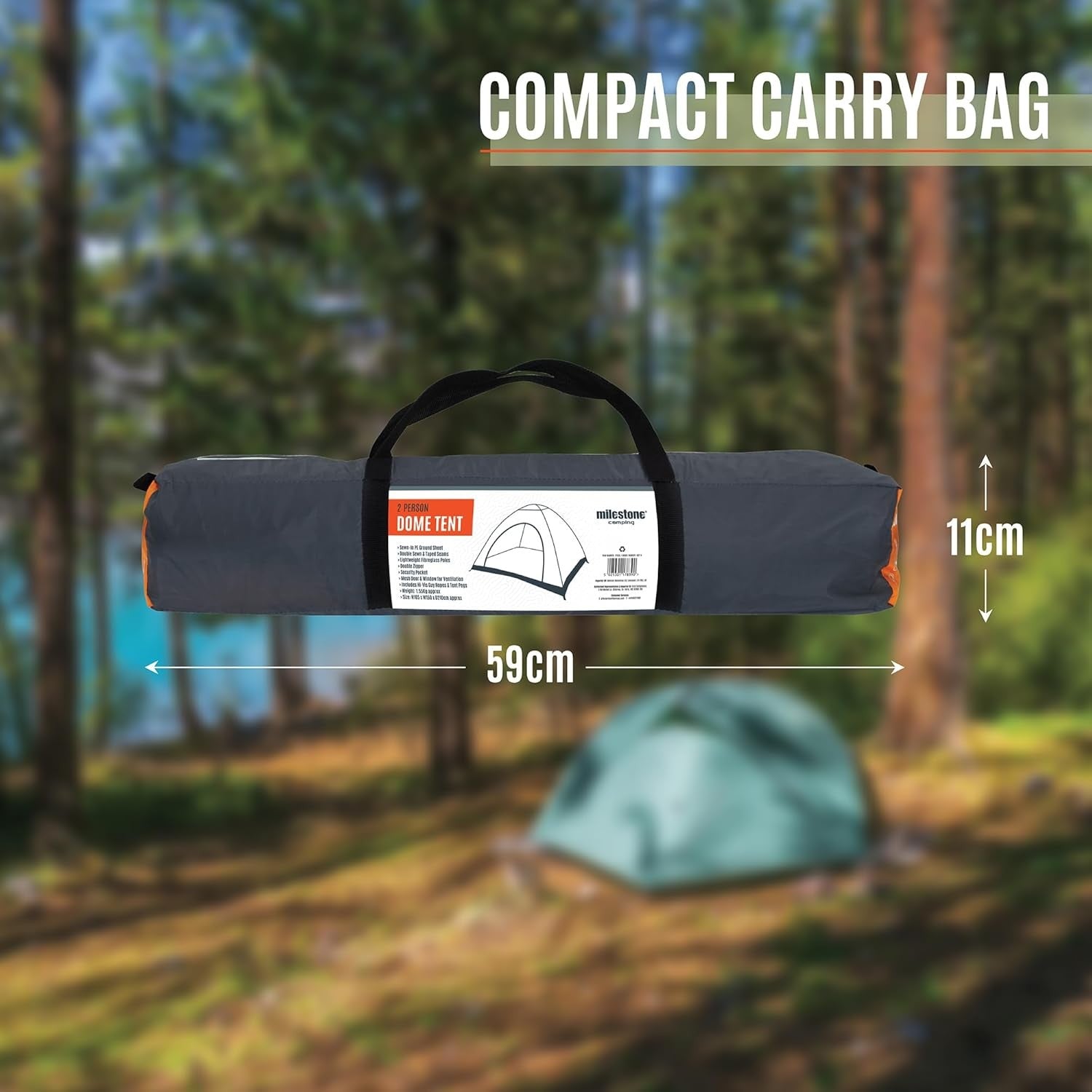 4 Person Camping Tent Waterproof Lightweight Festival Dome