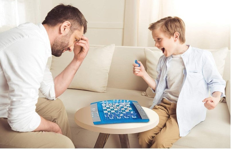 Electronic Chess Set with Touch Keyboard | 64 Difficulty Levels | Light & Sound