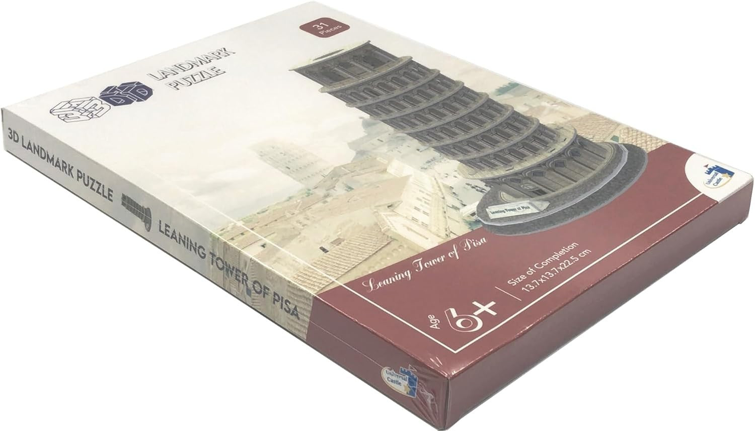 3D Leaning Tower of Pisa Puzzle DIY Model Kit for Adults Kids Gift