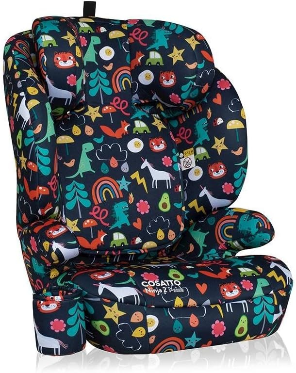 Highback Booster Car Seat ISOFIX i-Size Group 2/3 4–12Y Adjustable Headrest