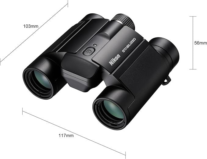 10x25 Image-Stabilized Compact Binoculars | Ultra Steady HD Outdoor Viewing