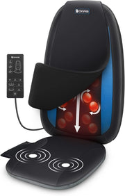 Shiatsu Back Massager Heat Deep Tissue Kneading Full Back Massage Chair Pad