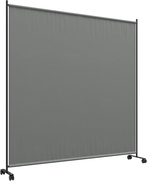 6FT Garden Privacy Screen with Lockable Wheels – Freestanding Outdoor Divider