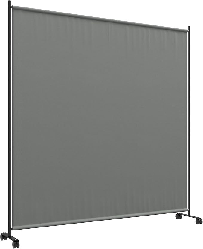 6FT Garden Privacy Screen with Lockable Wheels – Freestanding Outdoor Divider