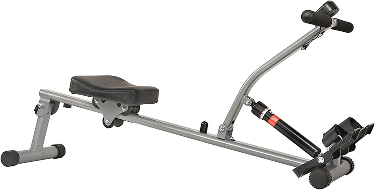 Elliptical Air Walker & Hydraulic Rowing Machine Home Gym Fitness Set