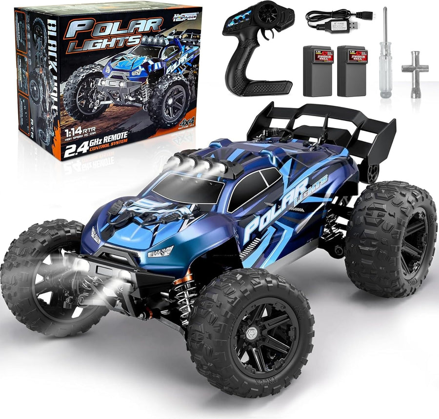1:14 4WD 45KM/H RC Car High Speed Off-Road Monster Truck 2 Batteries Gift