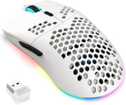 Wireless RGB Gaming Mouse 3600 DPI Honeycomb Lightweight