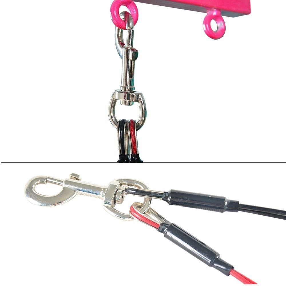 Adjustable Dog Grooming Arm 36in Clamp with Safety Loop for Small Medium Dogs