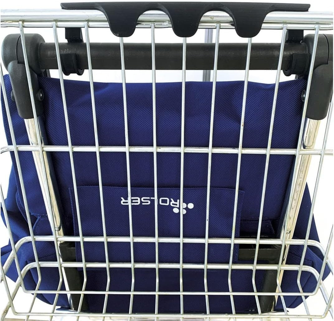 4 Wheel Foldable Shopping Trolley Aluminium Frame Push Pull Cart