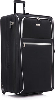 32'' Extra Large Soft Shell Check In Suitcase 20% Expandable 2 Wheel Lock