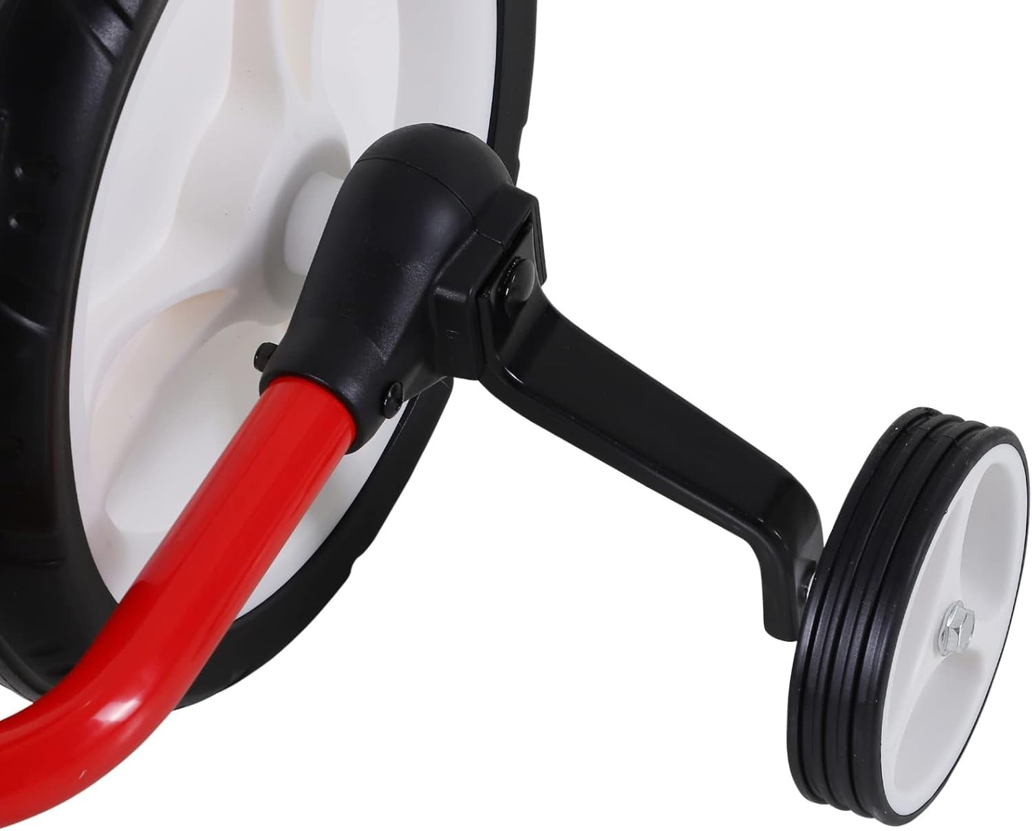 Kids Balance Bike 2 In 1 Training Bicycle Stabilisers Red Age 2-5