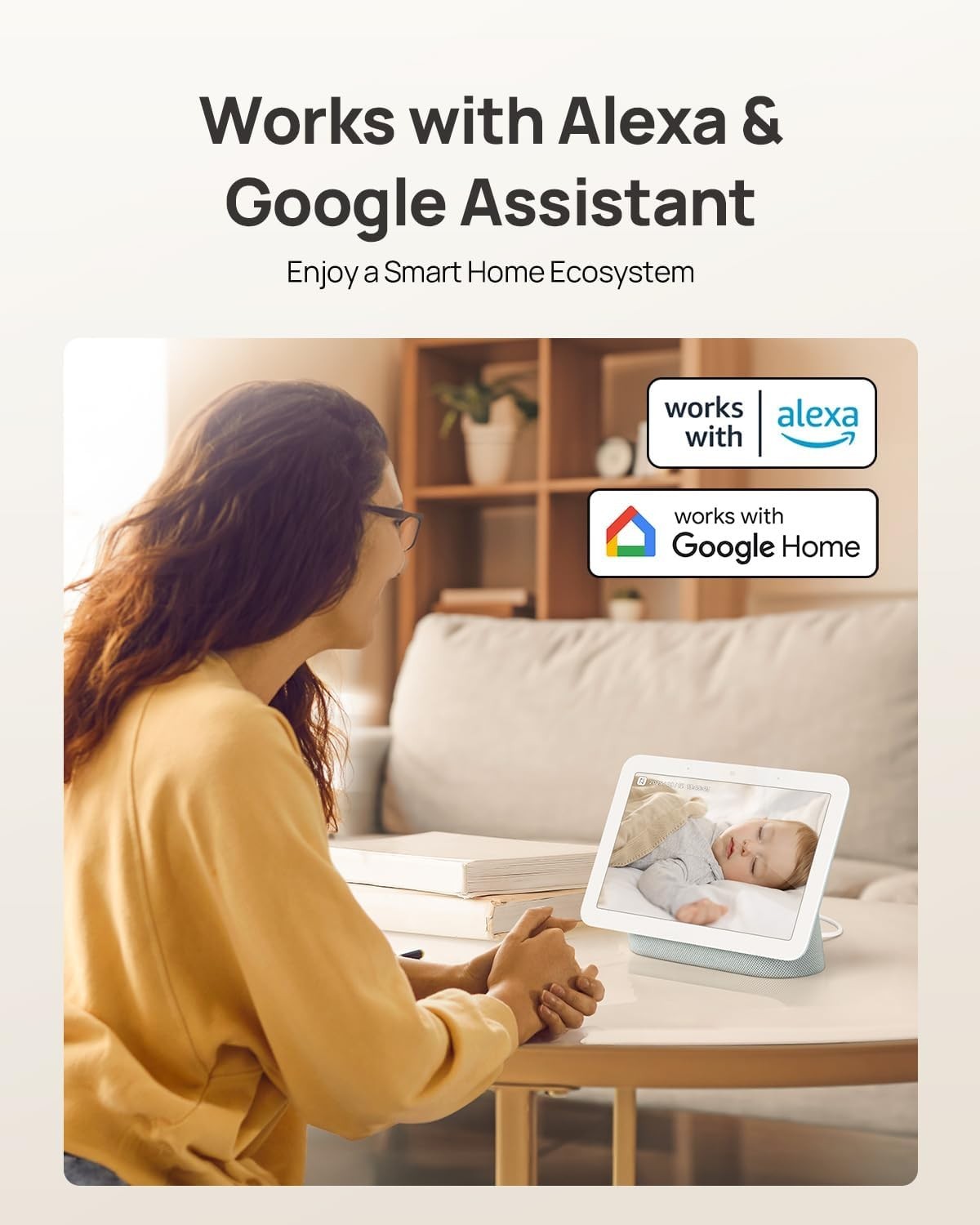 4K Indoor Security Camera 360° AI Pet Baby Monitor WiFi 6 Alexa