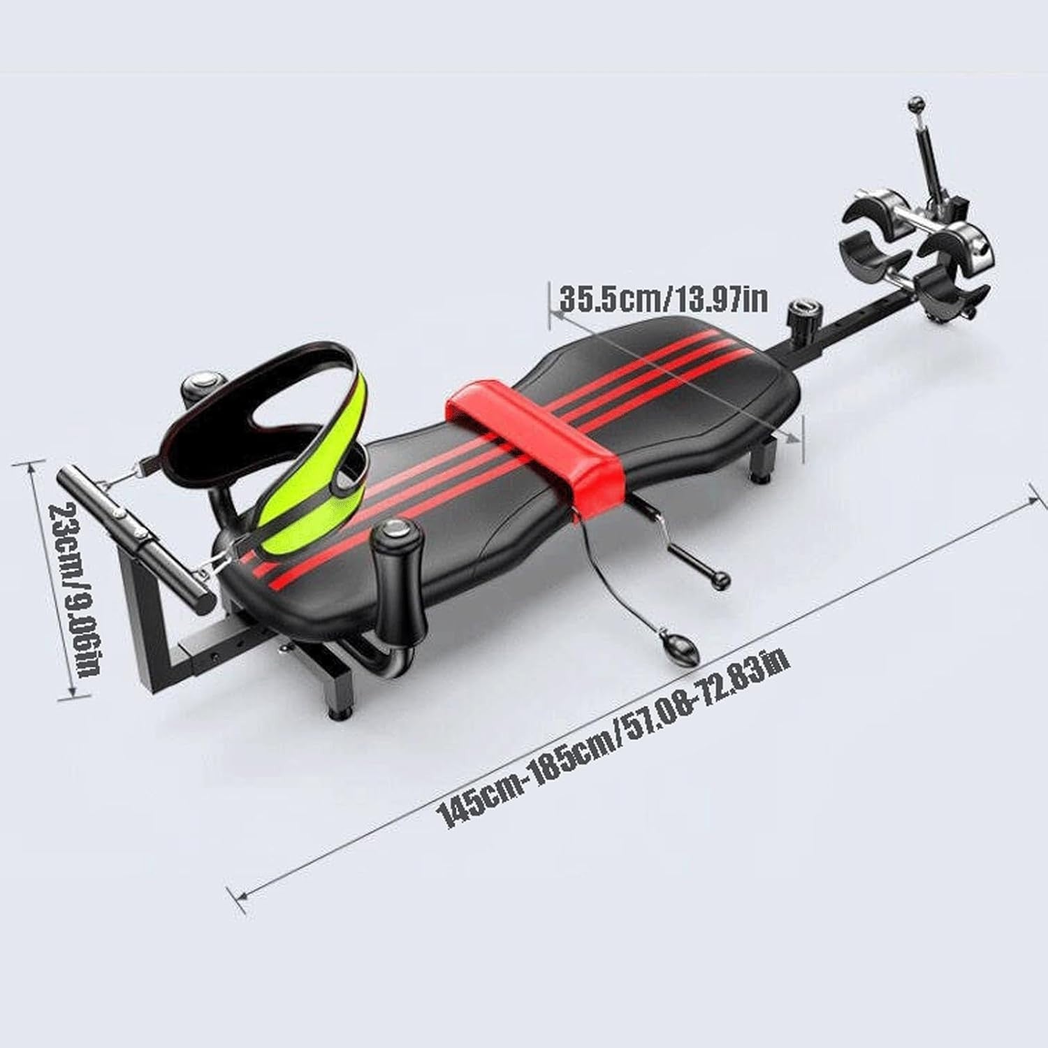 Adjustable Inversion Table with Heat & Vibration Massage Pad, 300lb