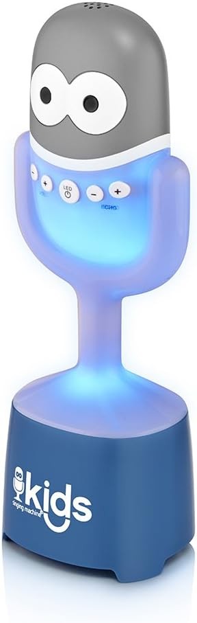 Blue Kids Bluetooth Karaoke Microphone with Speaker Portable