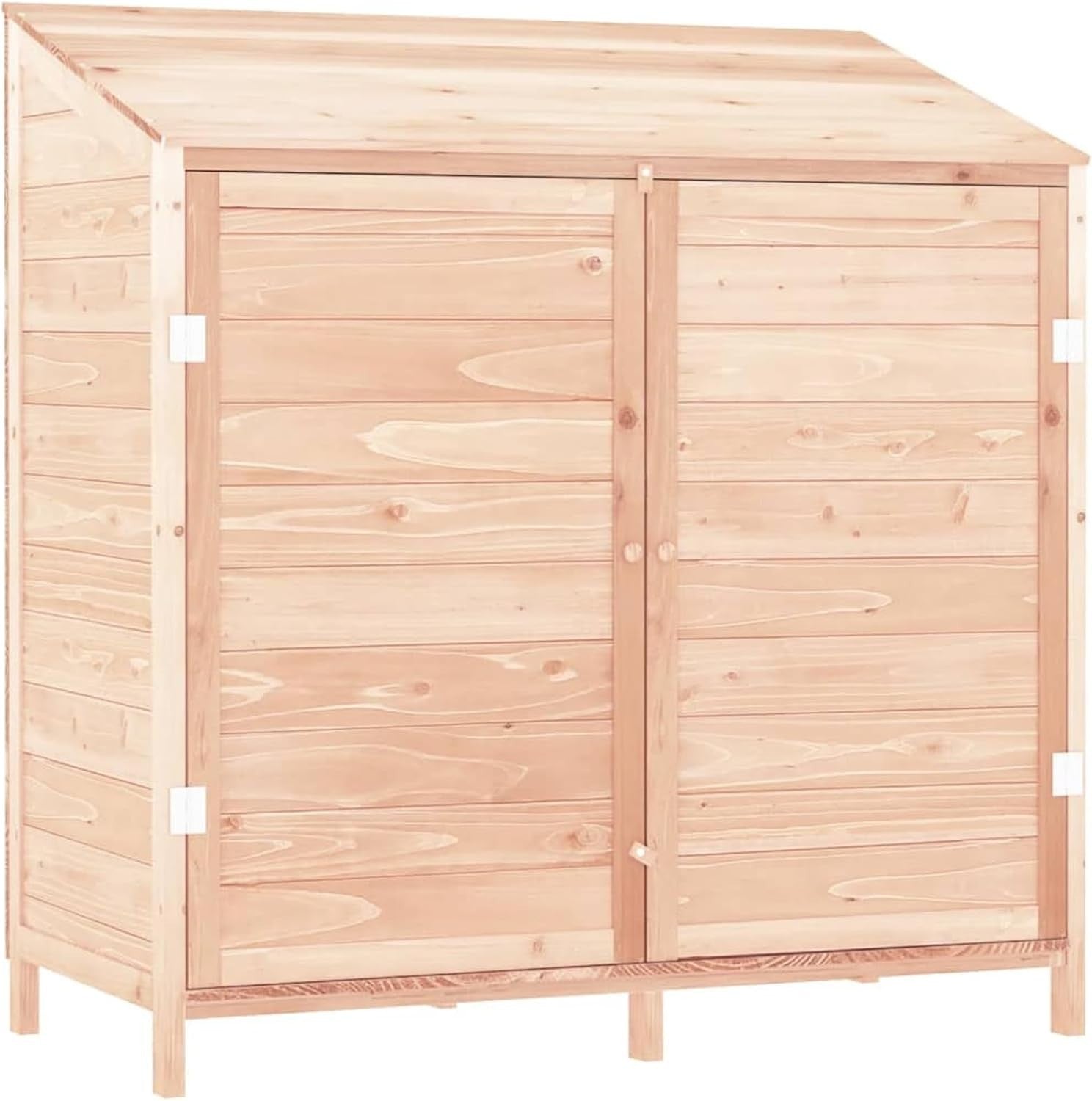 Wooden Garden Shed Outdoor Storage 102x52x112cm Weatherproof Solid Fir Wood
