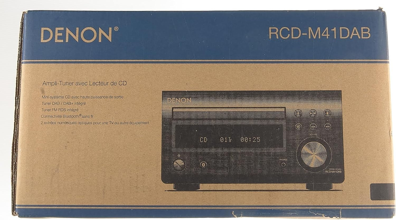 Compact HiFi CD Receiver with Bluetooth DAB/FM Tuner & 2x30W Output