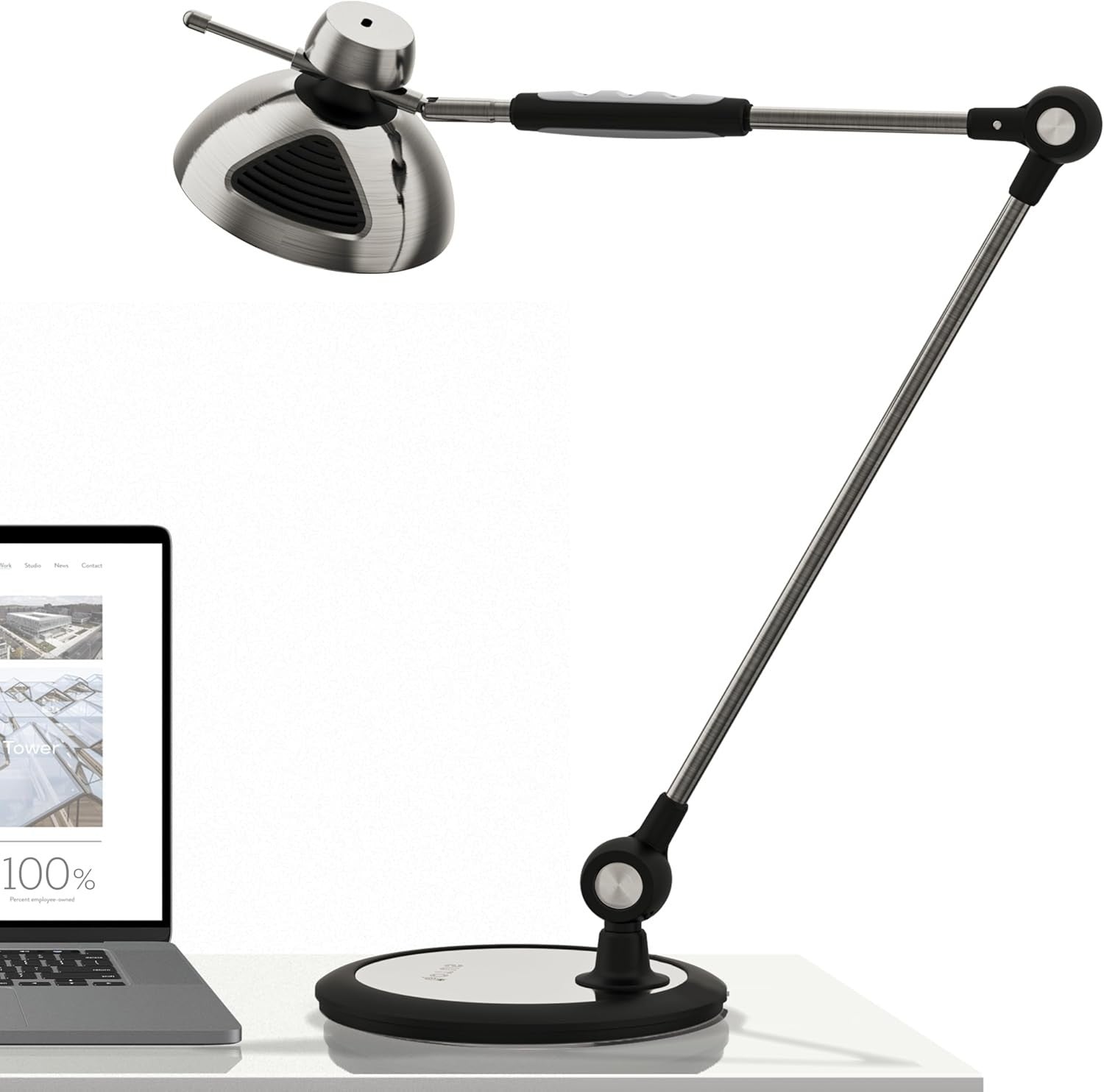 LED Desk Lamp with Gesture Control, Adjustable Brightness & Color Modes