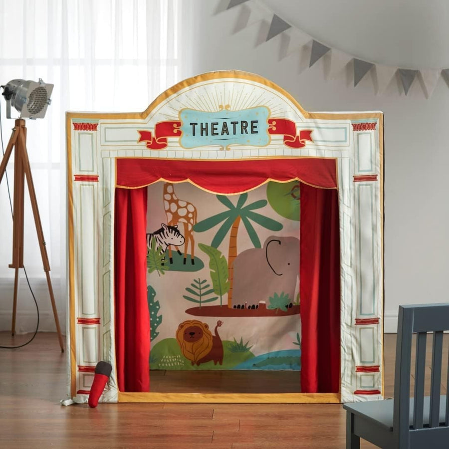 Kids Puppet Theatre Play Tent Indoor Outdoor Large Pretend Playhouse