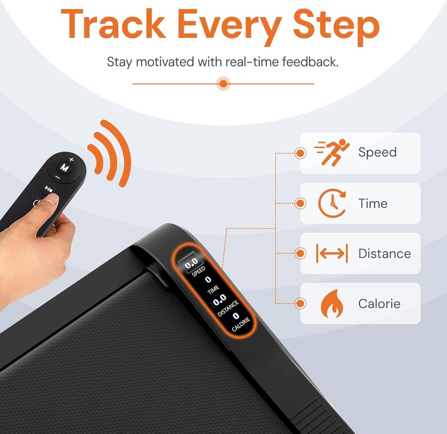 Under Desk Treadmill Mini Portable Electric Walking Pad Home Office Gym