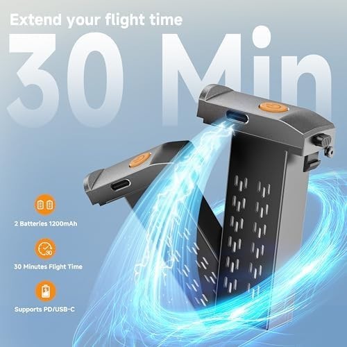Mini Foldable Drone with 1080P HD Camera, WiFi FPV, Brushless Motor, Tap Fly