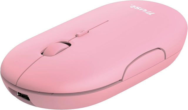 Slim Rechargeable Wireless Mouse Bluetooth 2.4GHz Silent Pink