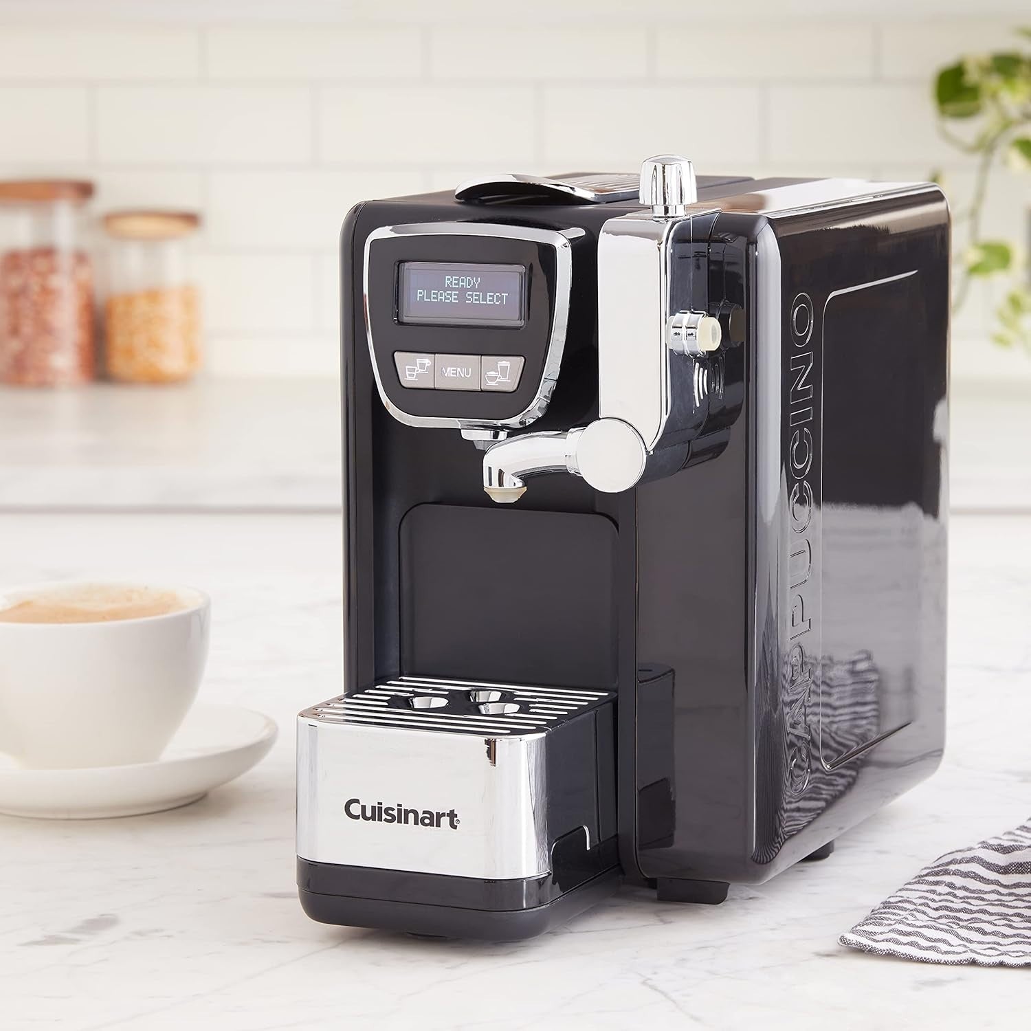 Espresso Machine with Milk Frother Cappuccino & Latte Maker 1000W Compact Design