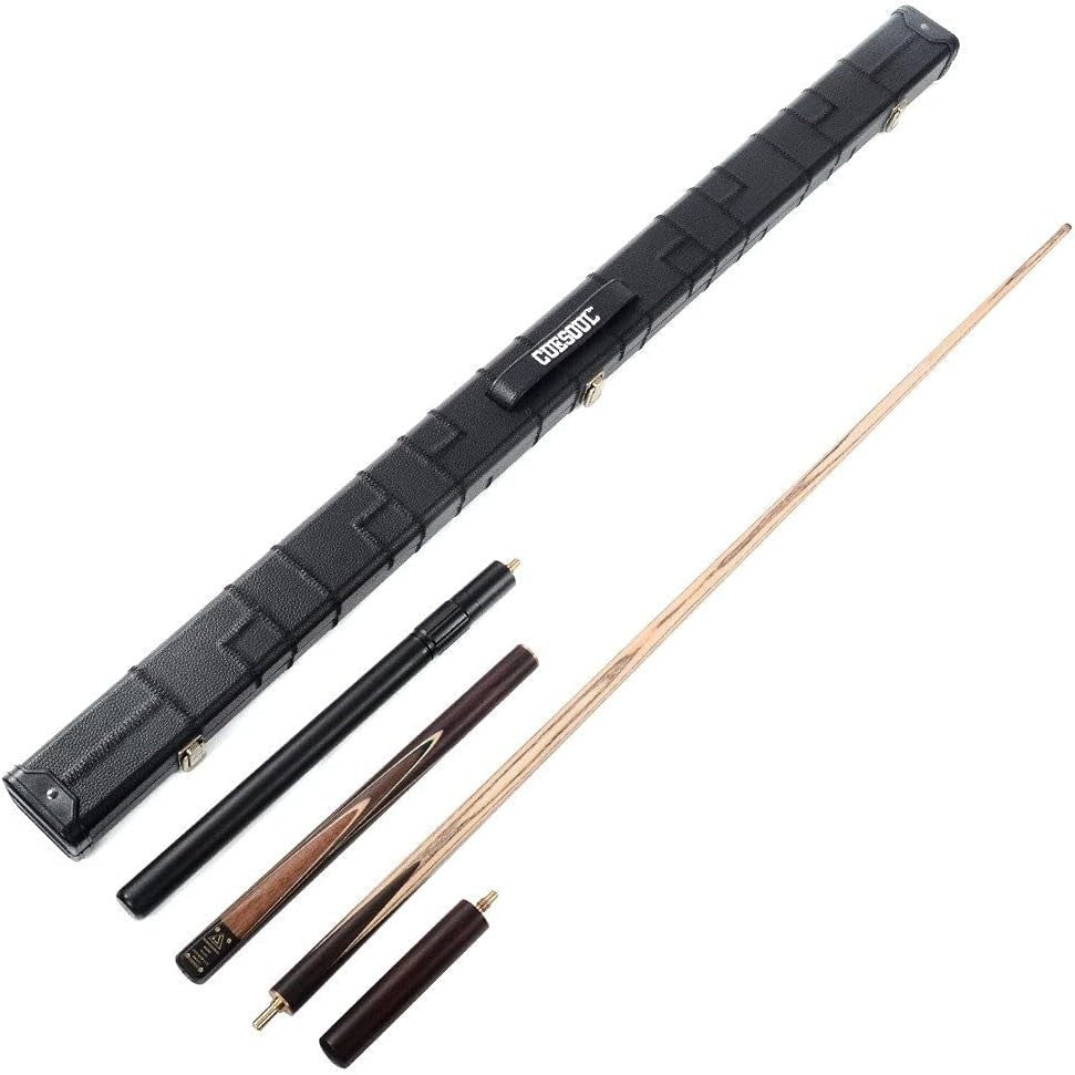 57" 3/4 Jointed Snooker Pool Cue 18oz Rosewood Ash 9.5mm Tip Set